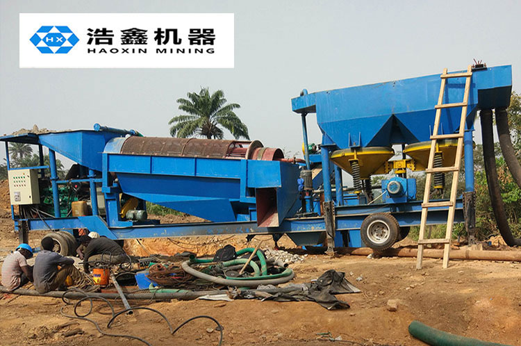 非洲加納砂金生產(chǎn)線 砂金選礦工藝流程
